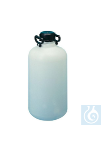 Bonbonne avec col étroit HDPE avec filetage pour robinet de vidange 25000 ml Bonbonne avec col...